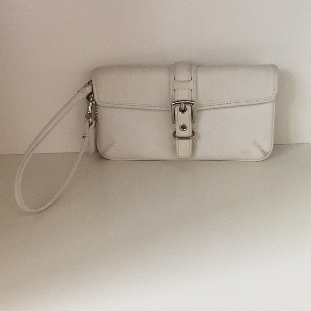 Coach leather wristlet